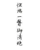 惊鸿一瞥吧